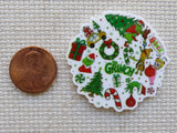 Second view of It's All About the Grinch Needle Minder.