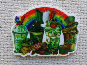 First view of  Leprechaun Drinks Needle Minder.