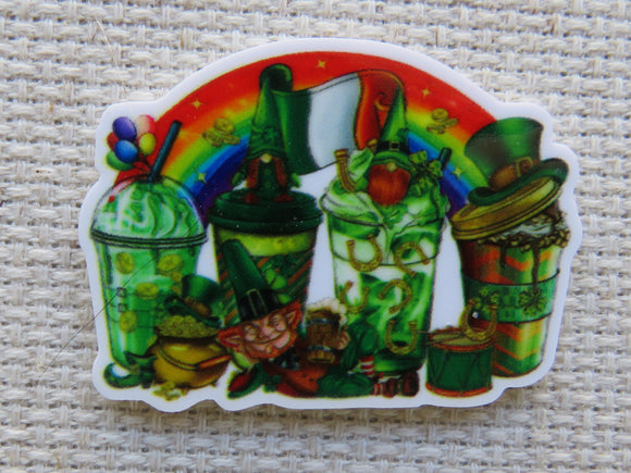 First view of  Leprechaun Drinks Needle Minder.