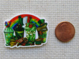 Second view of  Leprechaun Drinks Needle Minder.