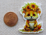 Second view of Sunflower Fox Needle Minder.