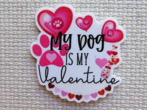 First view of My Dog Is My Valentine Needle Minder.