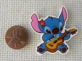 Second view of Stitch Playing the Guitar Needle Minder.