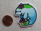 Second view of Manatee with a Basket Needle Minder.