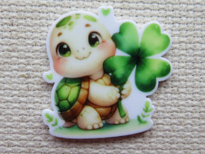 First view of Shamrock Turtle Needle Minder.