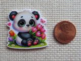 Second view of Springtime Panda Needle Minder.