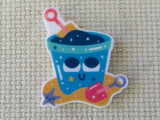 First view of Blue Beach Pail Needle Minder.