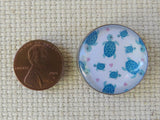 Second view of Blue Turtles Domed Needle Minder.