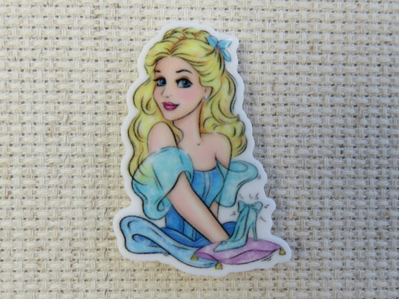 First view of Cinderella with a Glass Slipper Needle Minder.