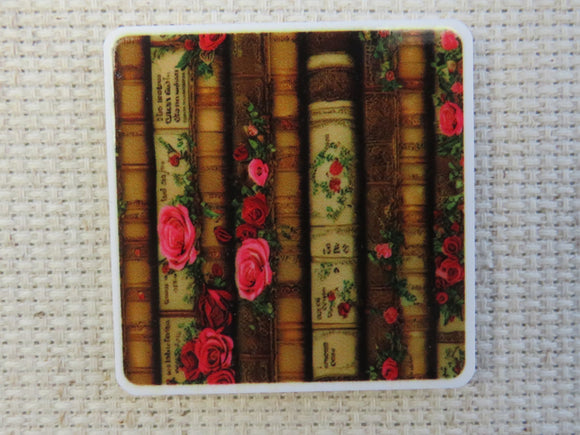 First view of A Stack of Vintage Looking Books Needle Minder.