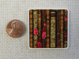 Second view of A Stack of Vintage Looking Books Needle Minder.