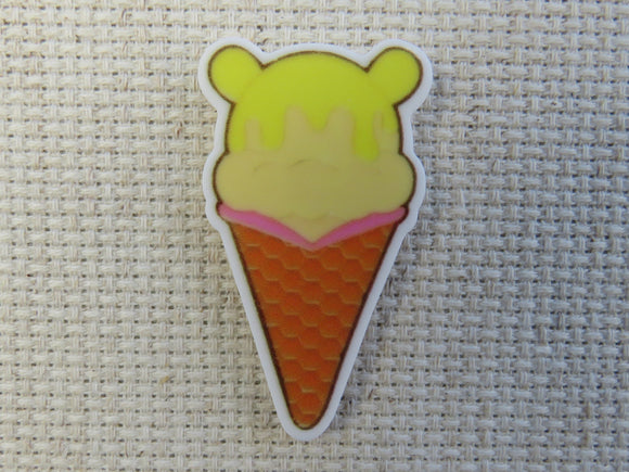 First view of Pooh Bear Ice Cream Cone Needle Minder.