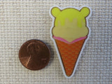 Second view of Pooh Bear Ice Cream Cone Needle Minder.