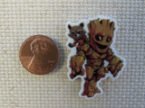 Second view of Groot and Rocket Needle Minder.