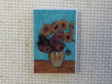 First view of Flowers in a Vase Painting Needle Minder.
