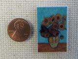 Second view of Flowers in a Vase Painting Needle Minder.