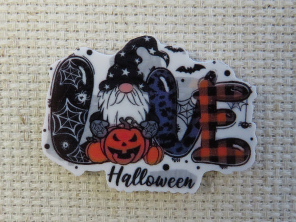 First view of Halloween Love Gnome Needle Minder.