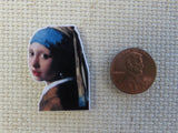 Second view of Girl with the Pearl Earring Silhouette Needle Minder.