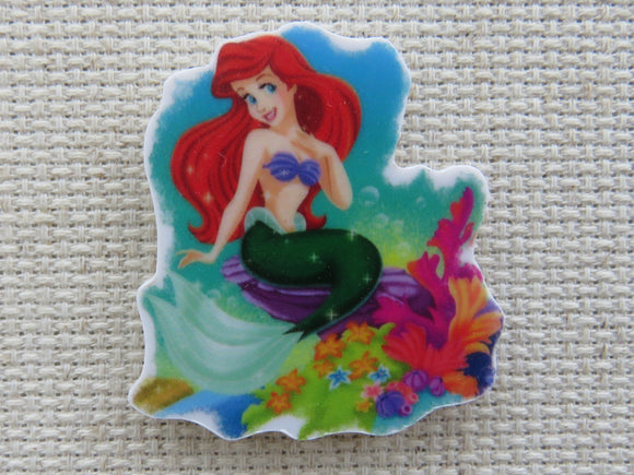 First view of Ariel Sitting on a  Rock Needle Minder.