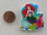 Second view of Ariel Sitting on a  Rock Needle Minder.