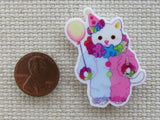 Second view of Kitty Clown Needle Minder.