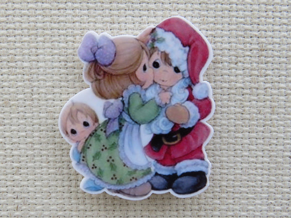 First view of Christmas Holly Hobby Needle Minder.