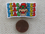 Second view of Super Mario Bros Peaches Needle Minder.