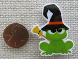 Second view of Witch Frog Needle Minder.