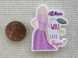 Second view of When Will My Life Begin? Needle Minder.