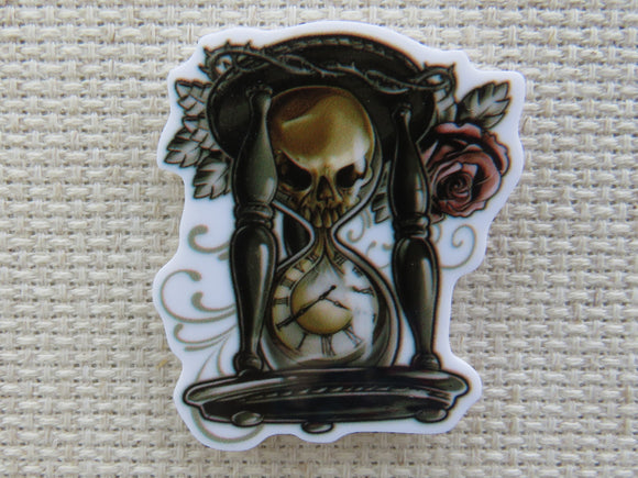 First view of Clockwork Skull Hourglass Needle Minder.