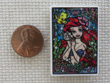 Second view of Stained Glass Ariel Needle Minder.