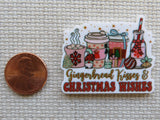 Second view of Gingerbread Kisses and Christmas Wishes Needle Minder.