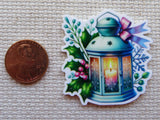 Second view of Winter Lantern Needle Minder.