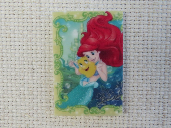 FIrst view of Ariel and her Pal Flounder Needle Minder.