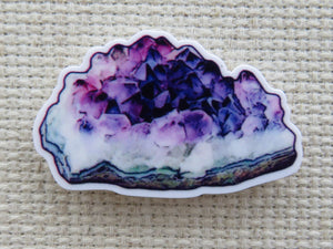 First view of Purple Geode Needle Minder.