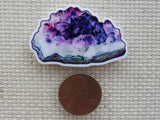 Second view of Purple Geode Needle Minder.