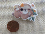 Second view of Cuddling Sloths Needle Minder.