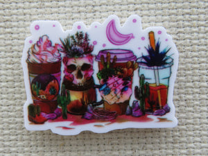 First view of Cactus and Skull Drinks Needle Minder.