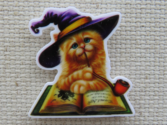 First view of Ginger Cat Witch Needle Minder.