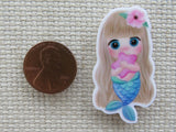 Second view of Pink Starfish Mermaid Needle Minder.