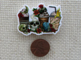 Second view of Skull Themed Group of Drinks Needle Minder.