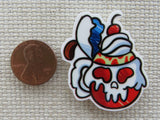 Second view of Evil Queen Red Apple Drink Needle Minder.