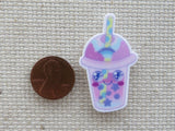 Second view of Smiling Starry Boba Needle Minder.