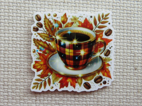 First view of An Autumn Cup of Coffee Needle Minder.