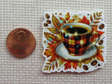 Second view of An Autumn Cup of Coffee Needle Minder.