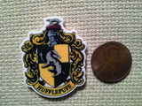 Second view of the Hufflepuff House Crest with Badger Needle Minder