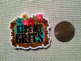 Second view of the Kiss My Grits Needle Minder