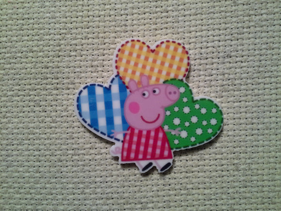 First view of the Peppa Pig and Hearts Needle Minder