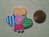 Second view of the Peppa Pig and Hearts Needle Minder