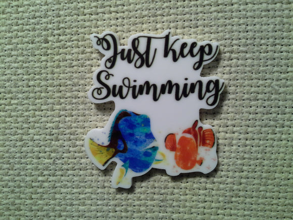 First view of the Just Keep Swimming Needle Minder